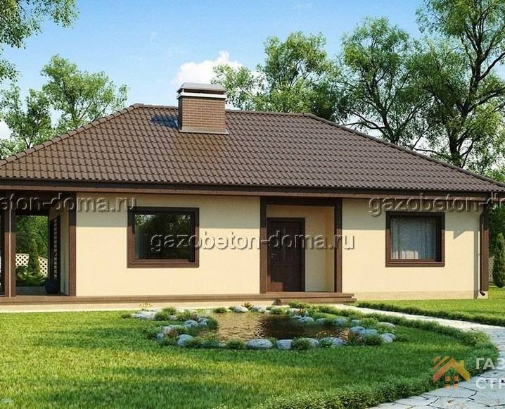 Дом из газобетона Проект ГБ-222