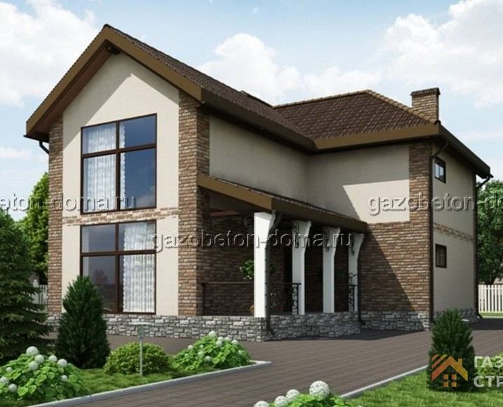Дом из газобетона Проект ГБ-227