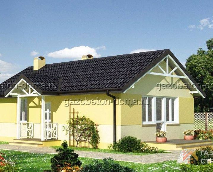 Дом из газобетона Проект ГБ-221