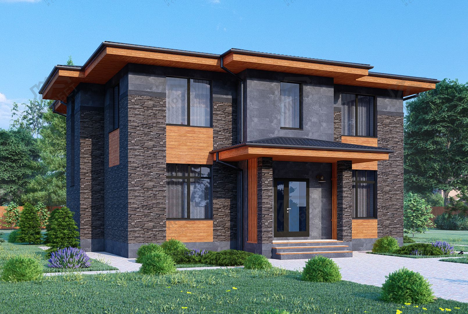 Проект дома из керамоблоков 12х15 ТКБ-212: цена 9227000 руб.