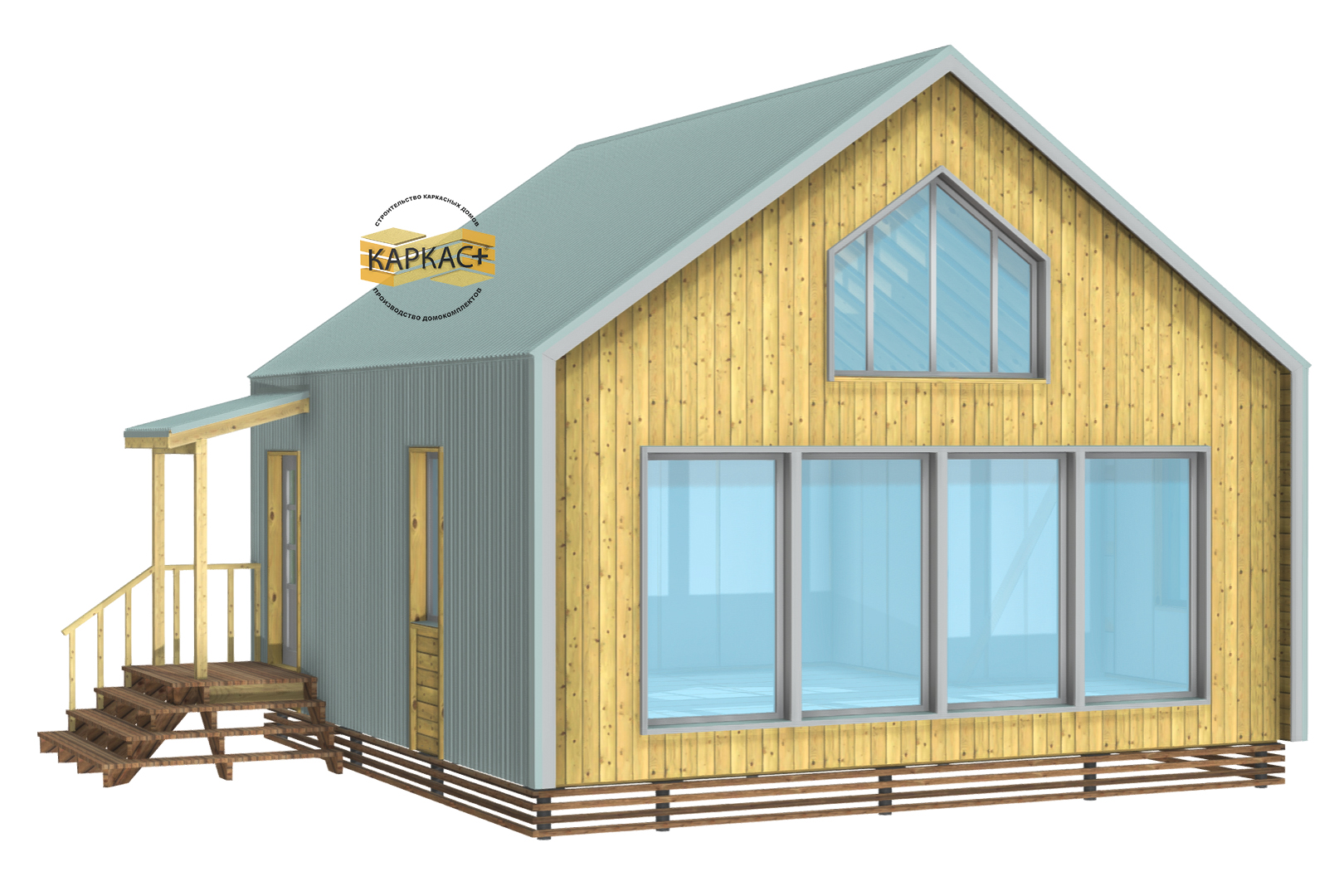 Проект каркасного дома КП-70