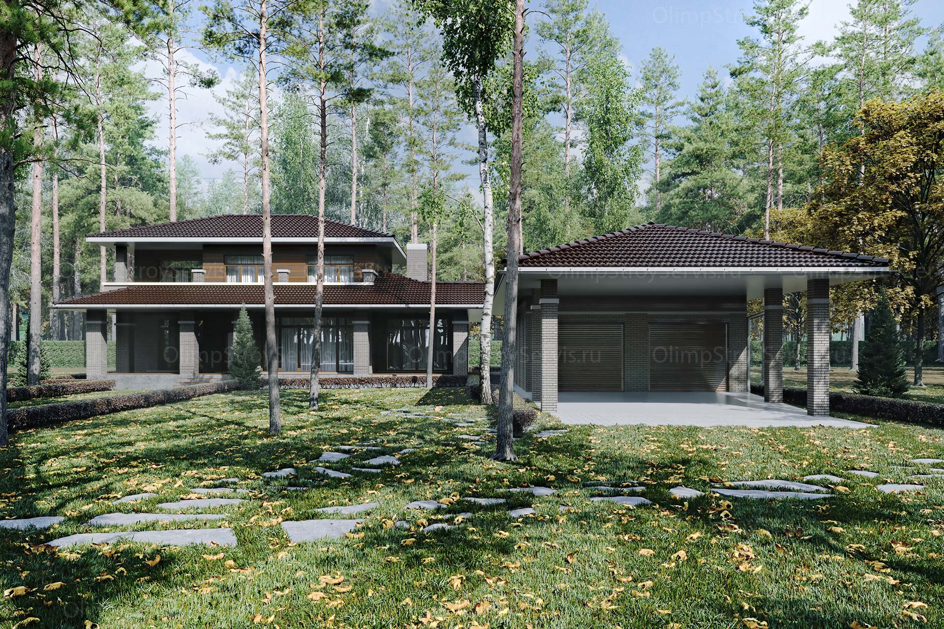 Коттедж в стиле Райта «Дорф»