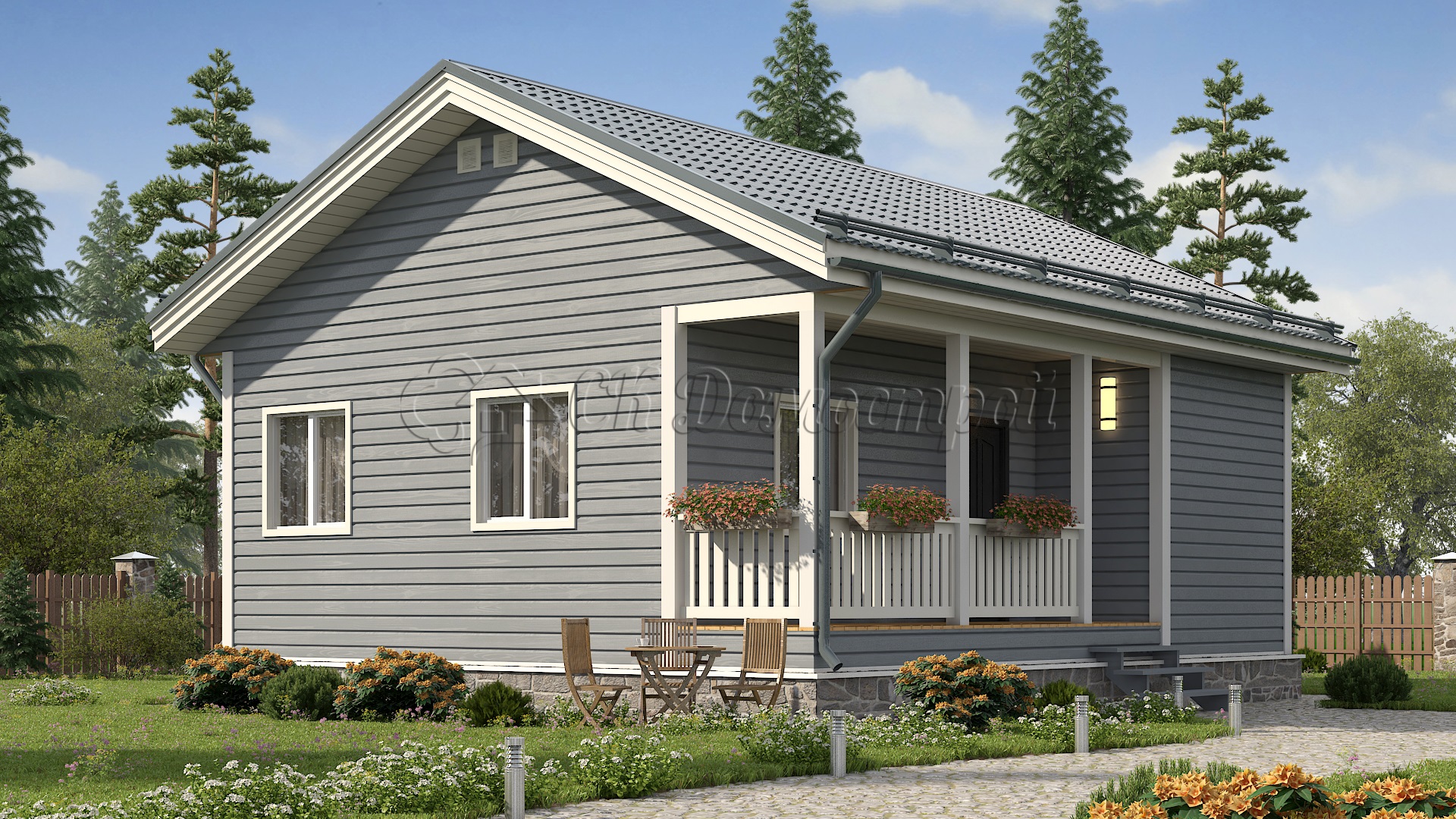 Дом «Владленов» 7,5х9 м