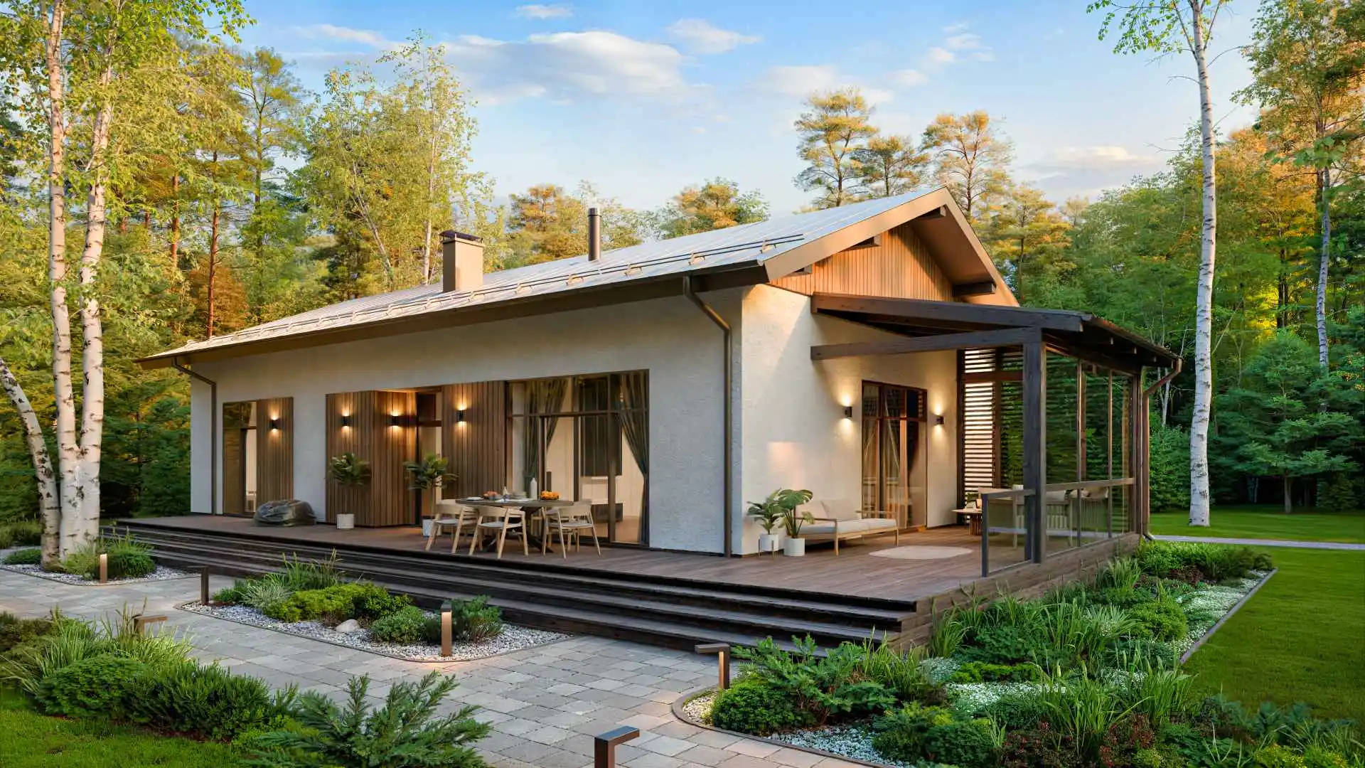 Дом по проекту «ЗС 134-22-1» - Золотое Сечение