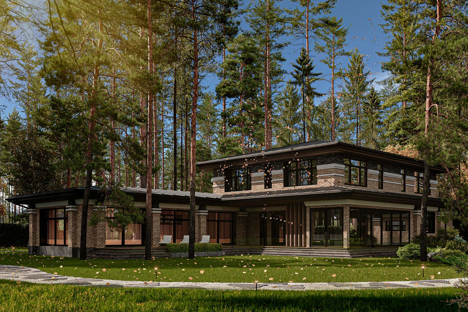 Резиденция «PHILADELPHIA» с большой крытой террасой