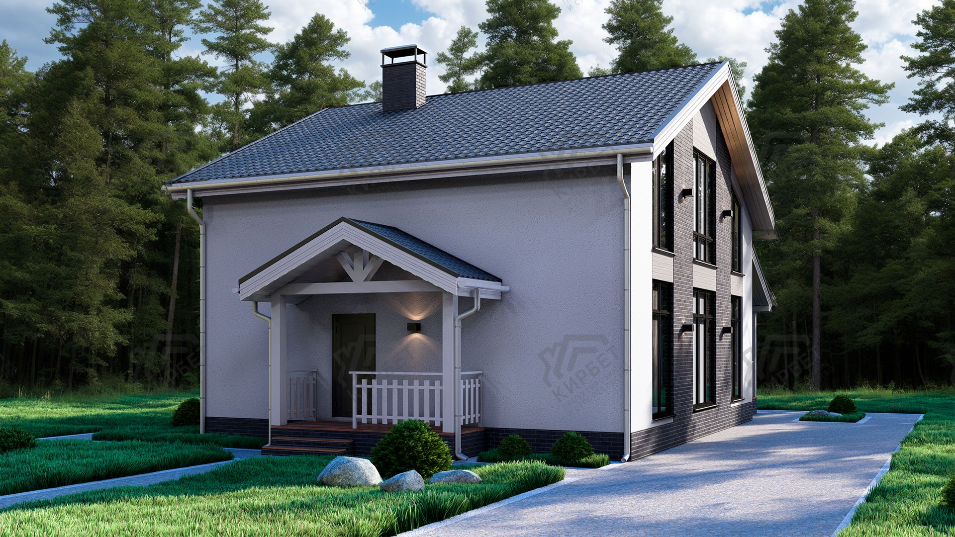 Проект дома из керамоблоков 10х12 ТКБ-198: цена 8311000 руб.