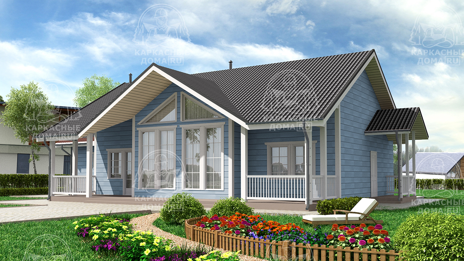 Каркасный дом 10x19 Проект "Гидденит"