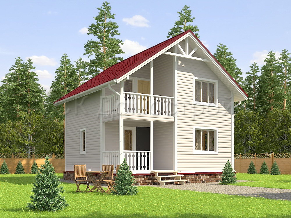 Дом «Евдокимов» 7х7 м