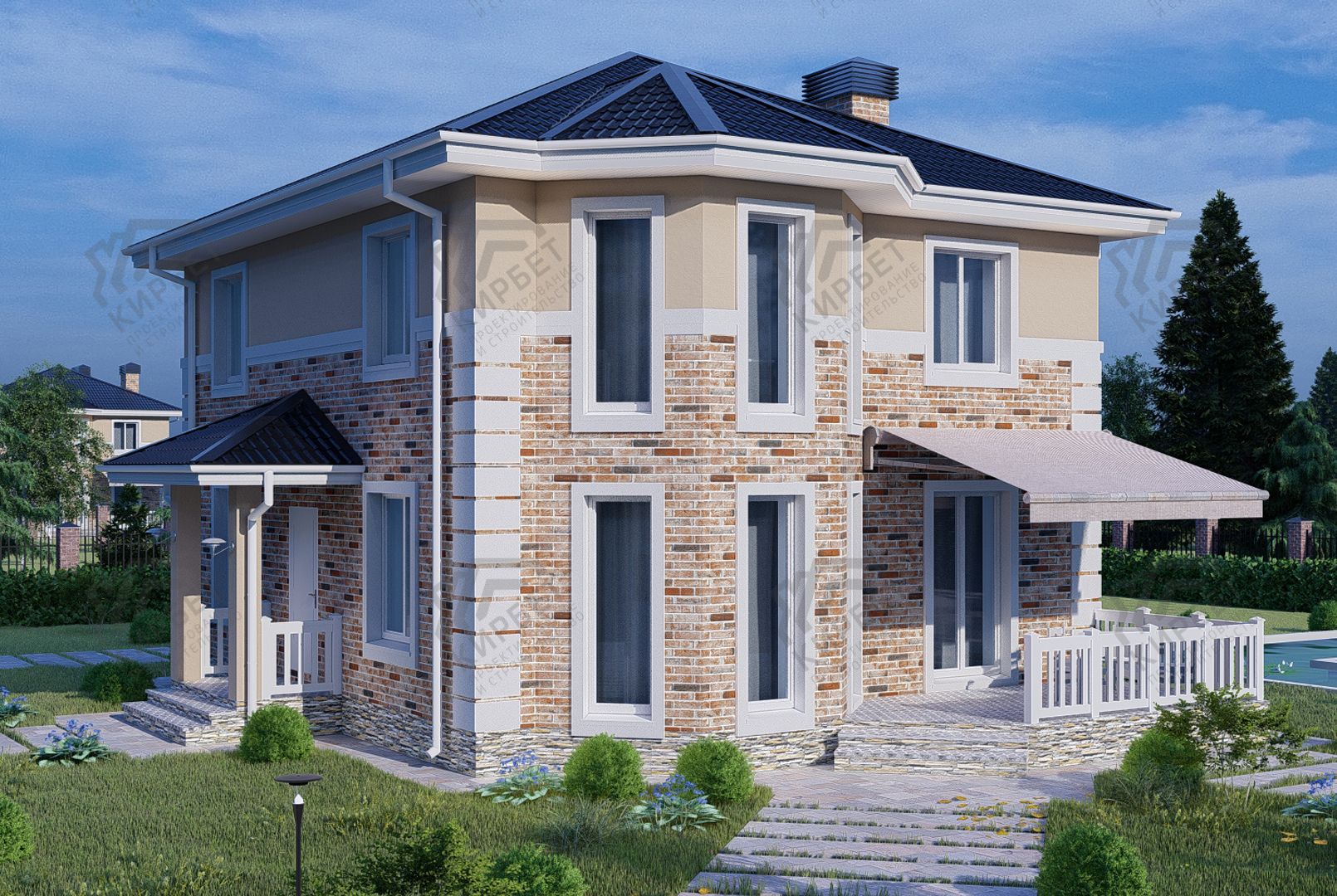 Проект дома из керамоблоков 13х12 ТКБ-158: цена 7046000 руб.