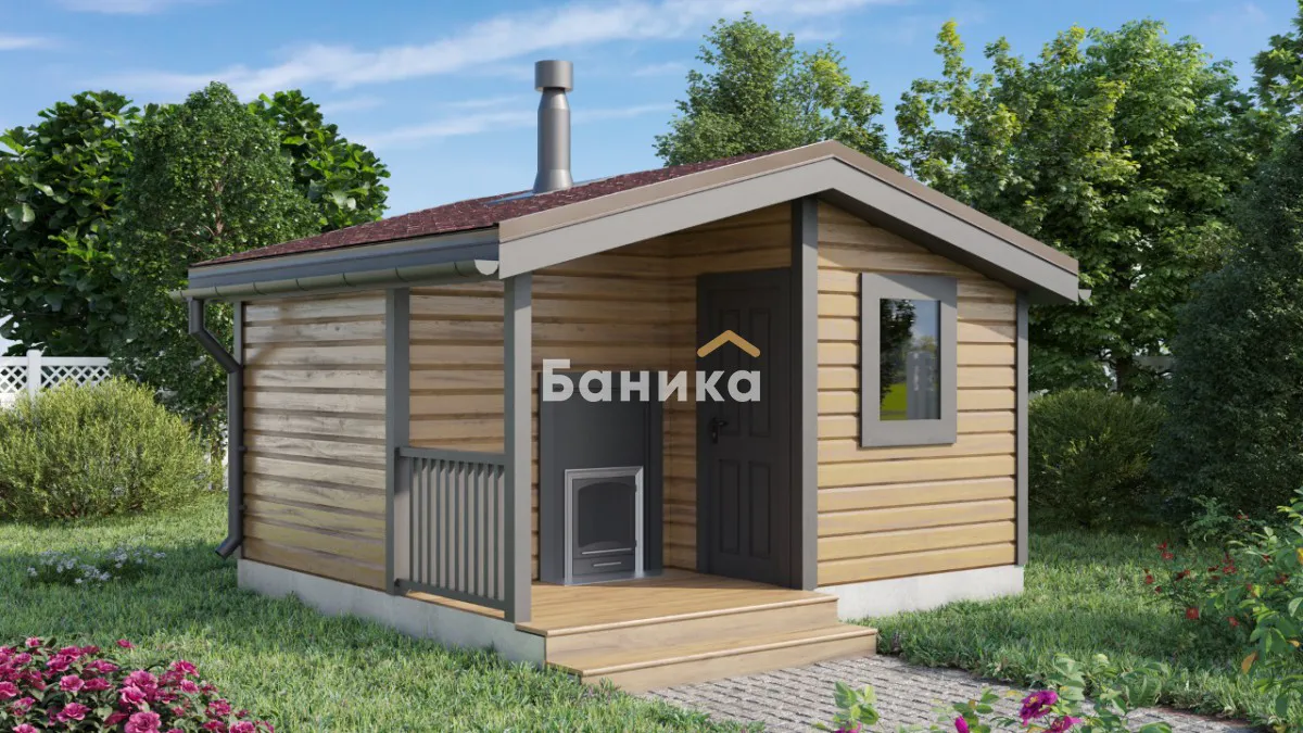 Каркасная баня «КБ-25