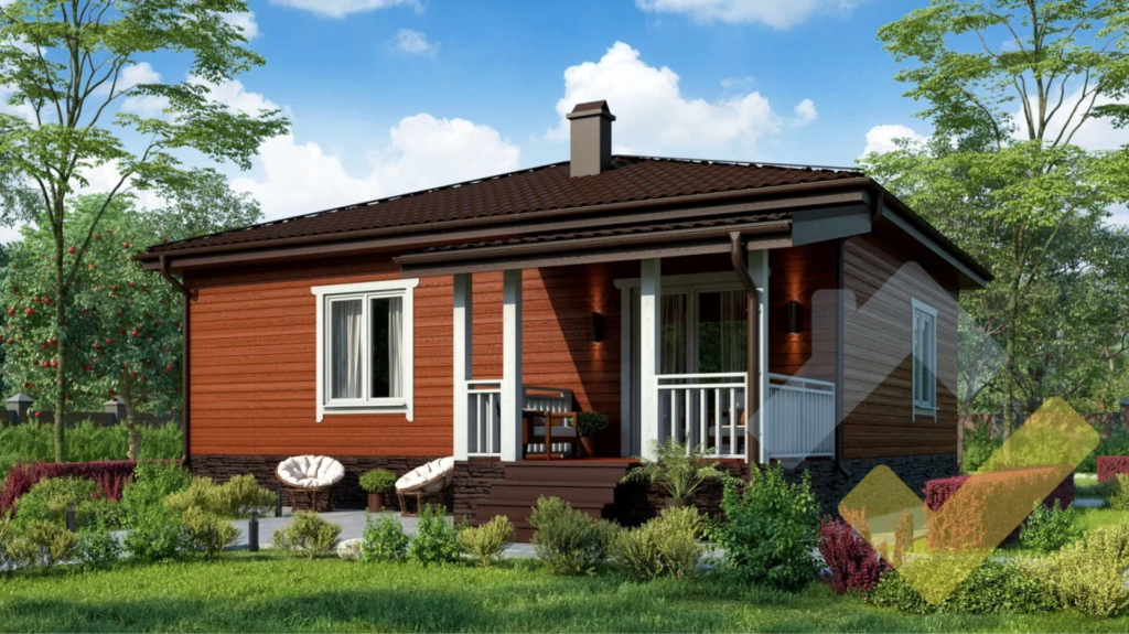 Строительство каркасного дома 9х8 "Диво" под ключ