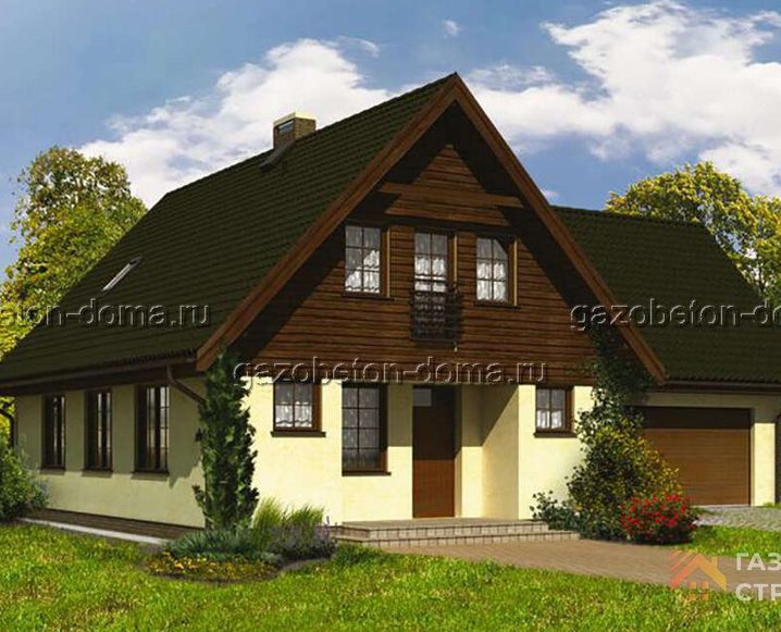 Дом из газобетона Проект ГБ-240