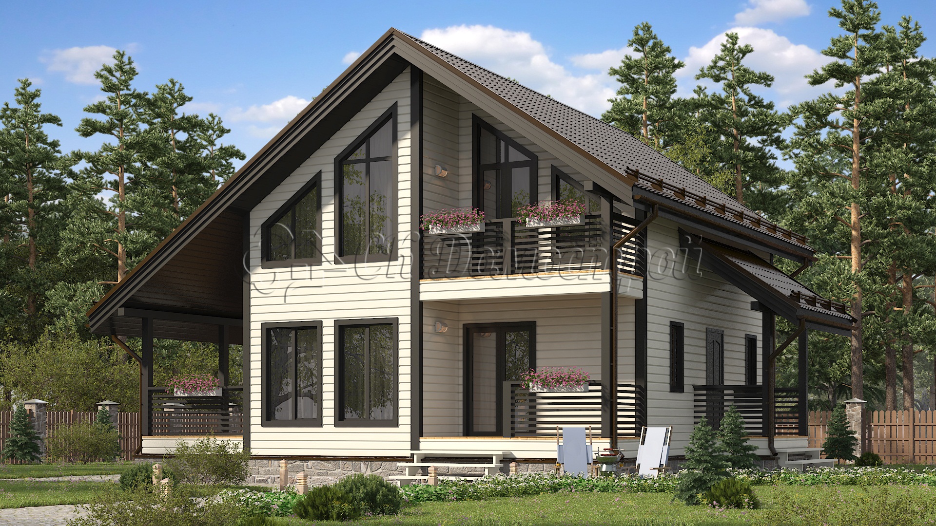 Дом «Фролов» 7,5х9 м