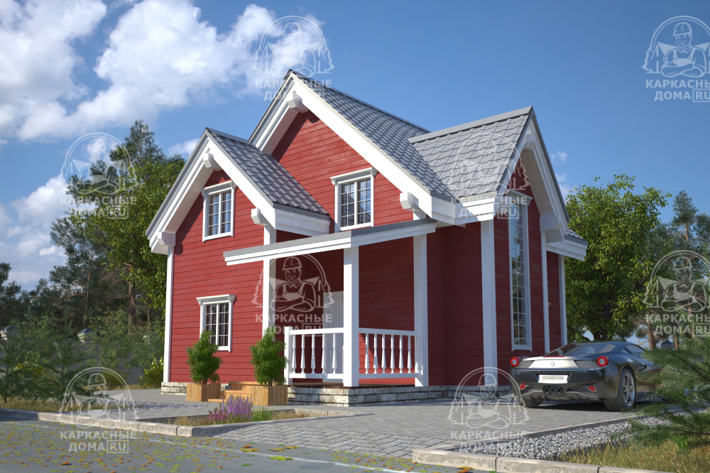 Каркасный дом 8x7 Проект "Тааффеит"