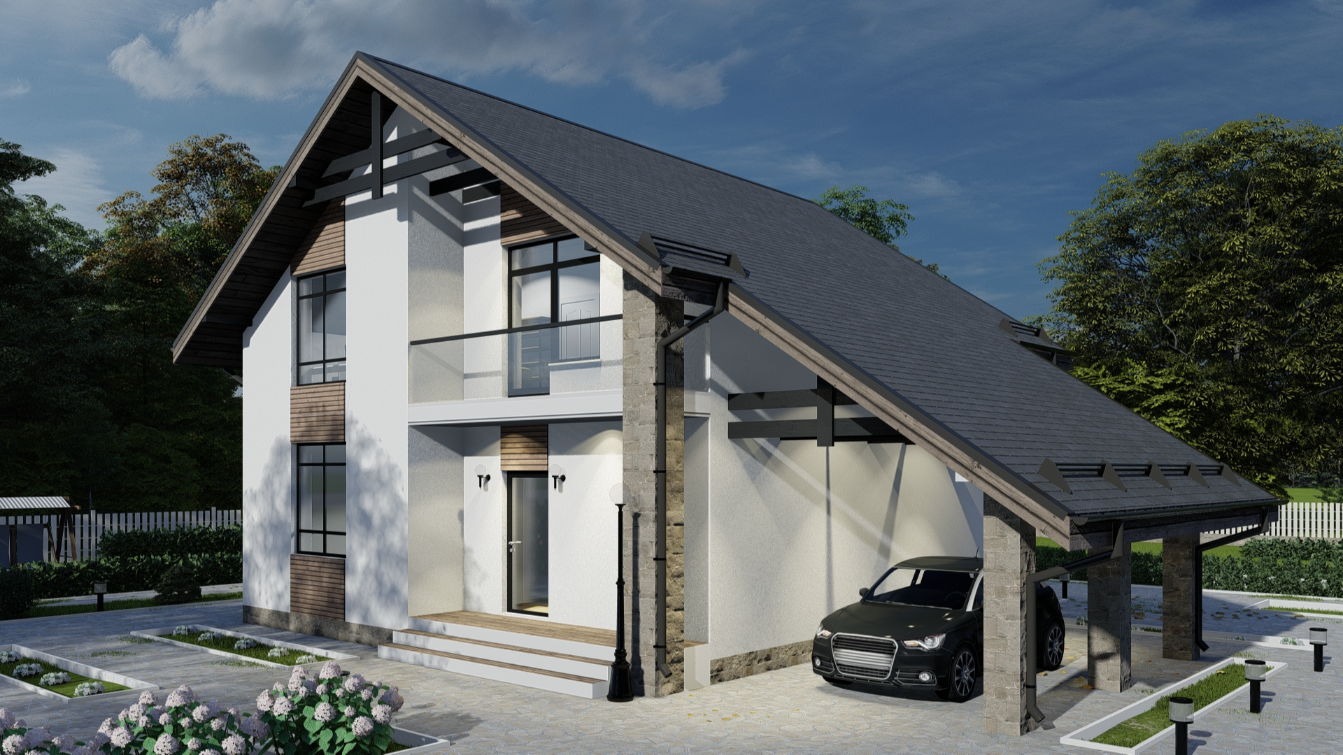 Дом по проекту «ЗС 14-16» - Золотое Сечение