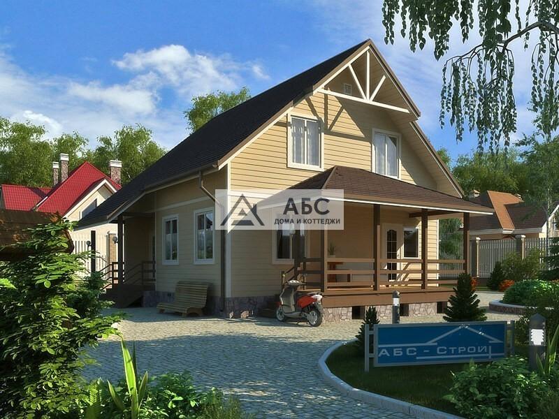 Проект одноэтажного каркасного дома "Офелия2"