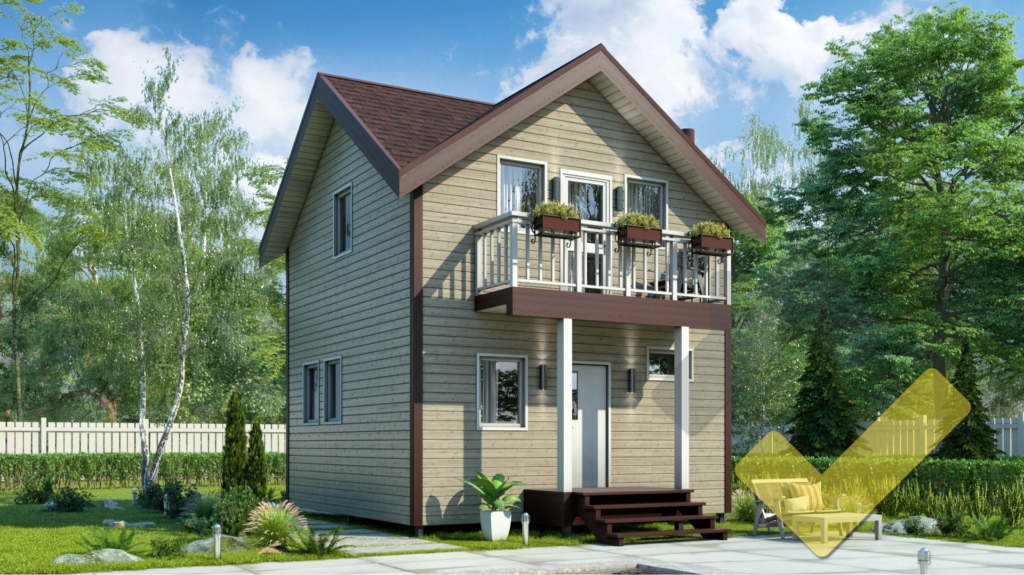 Строительство каркасной бани 6х6 "Владимир" под ключ