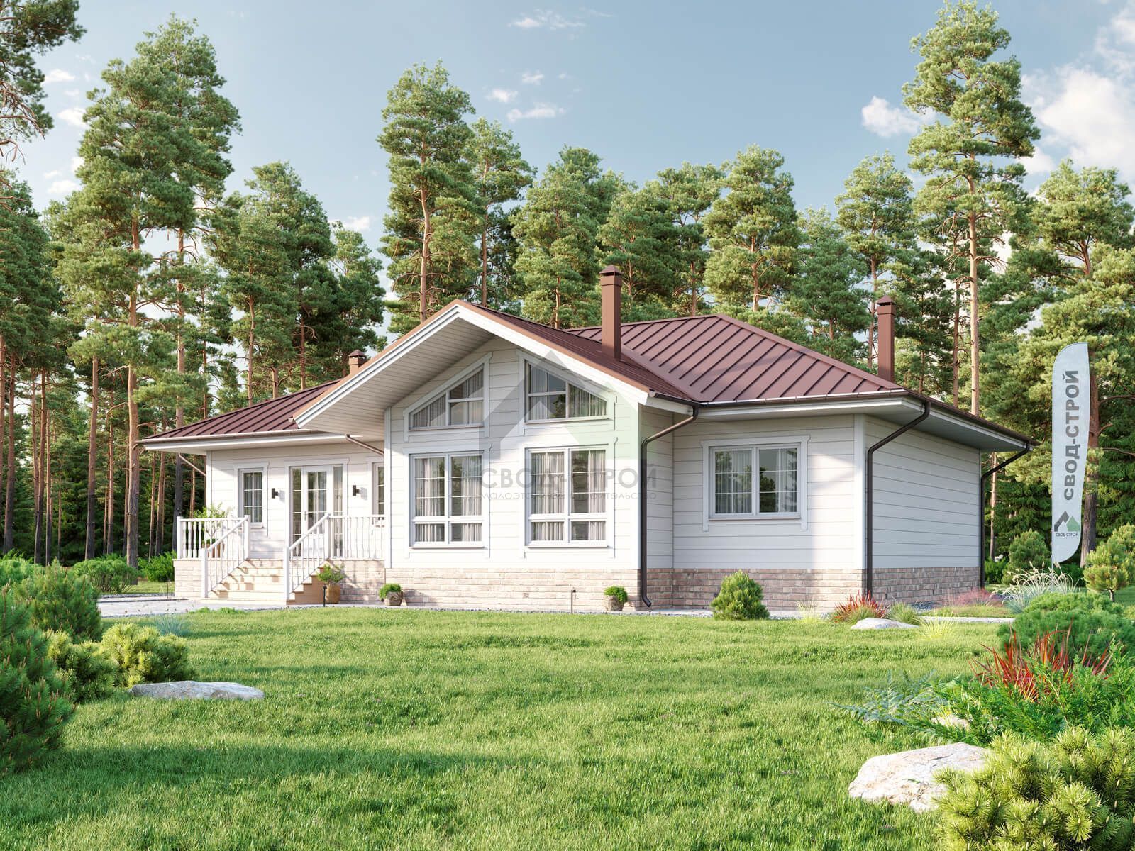 Дом из керамических блоков С-207 КЕ «Норди»