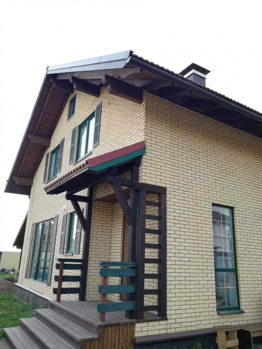 Проект каркасного дома с мансардой Шале M под ключ от компании БАКО