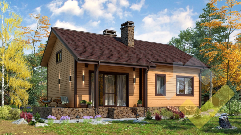 Строительство каркасного дома 11х8 "Кейт" под ключ