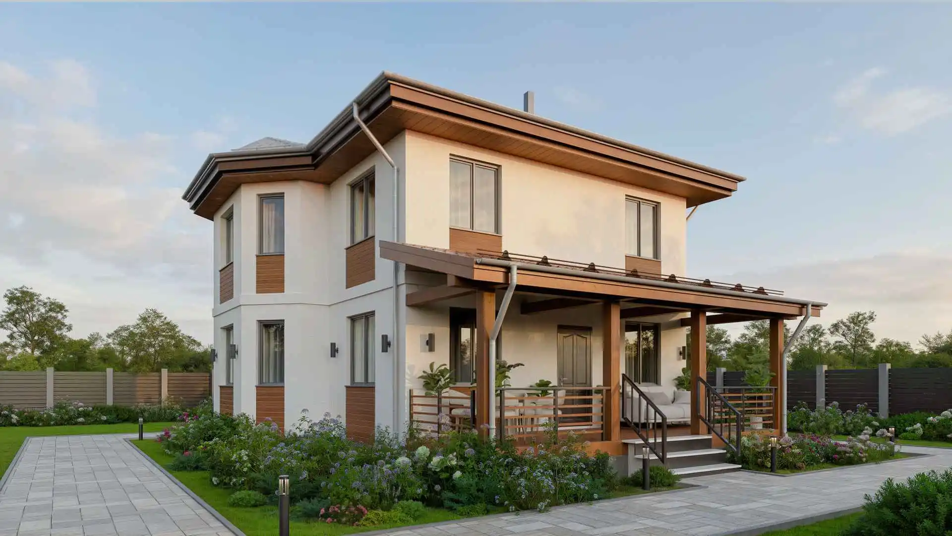 Дом по проекту «ЗС 55-14» - Золотое Сечение