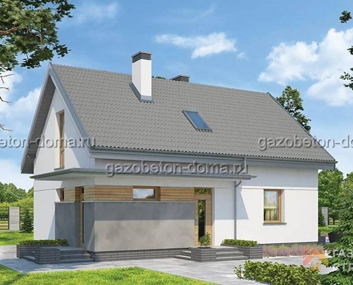 Дом из газобетона Проект ГБ-191