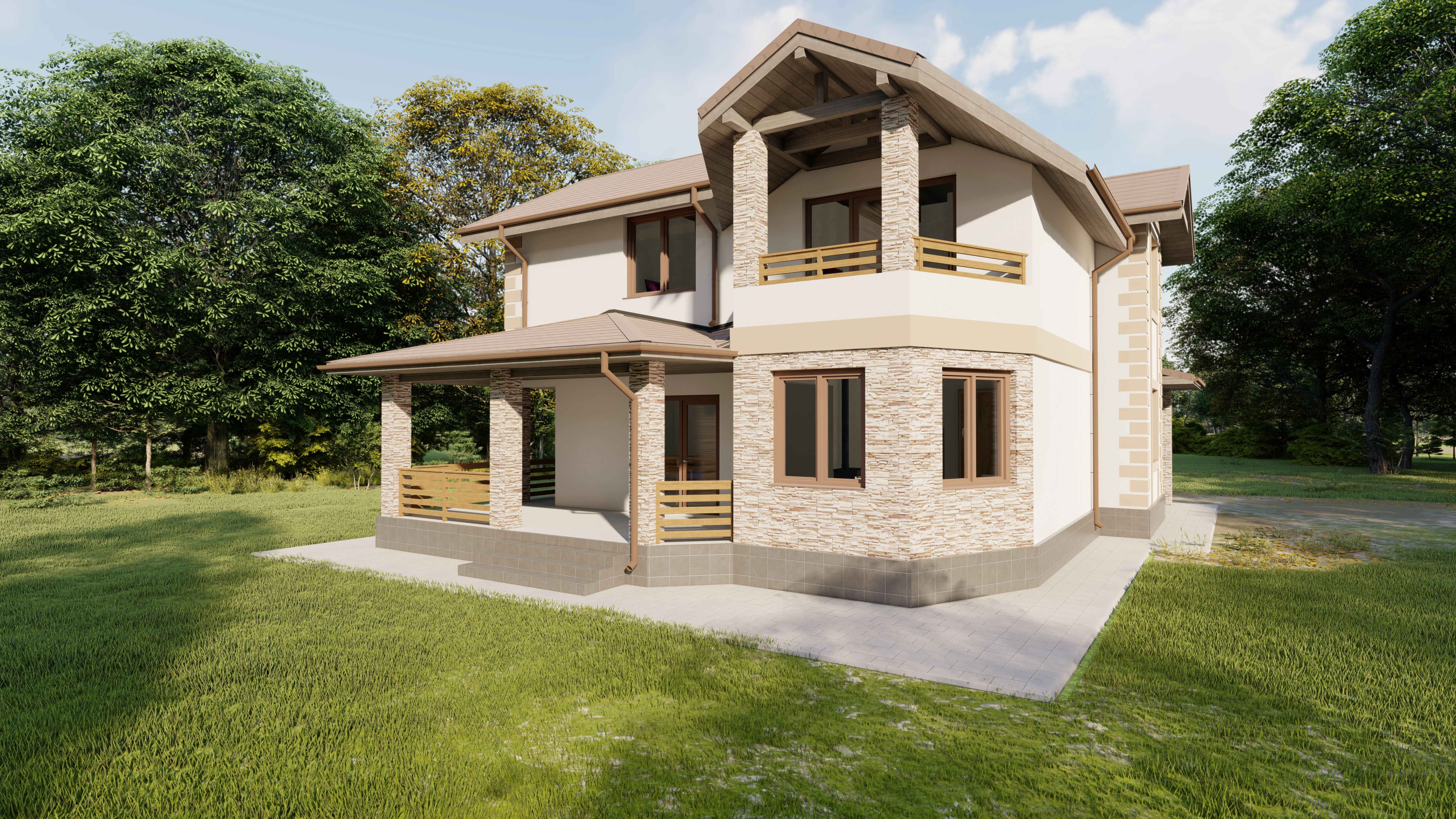 Дом по проекту «ЗС 590-20» - Золотое Сечение