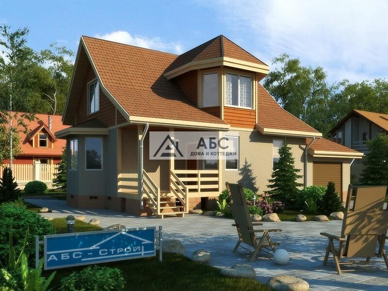 Проект одноэтажного каркасного дома "Добряк"