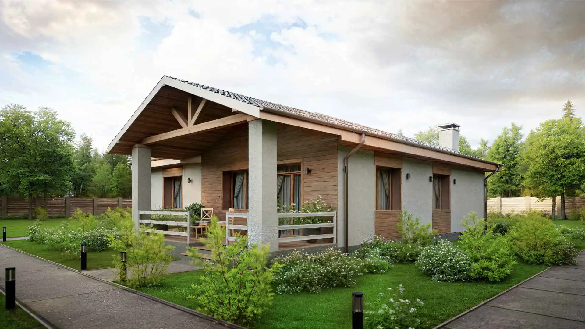 Дом по проекту «ЗС 243-1-18» - Золотое Сечение