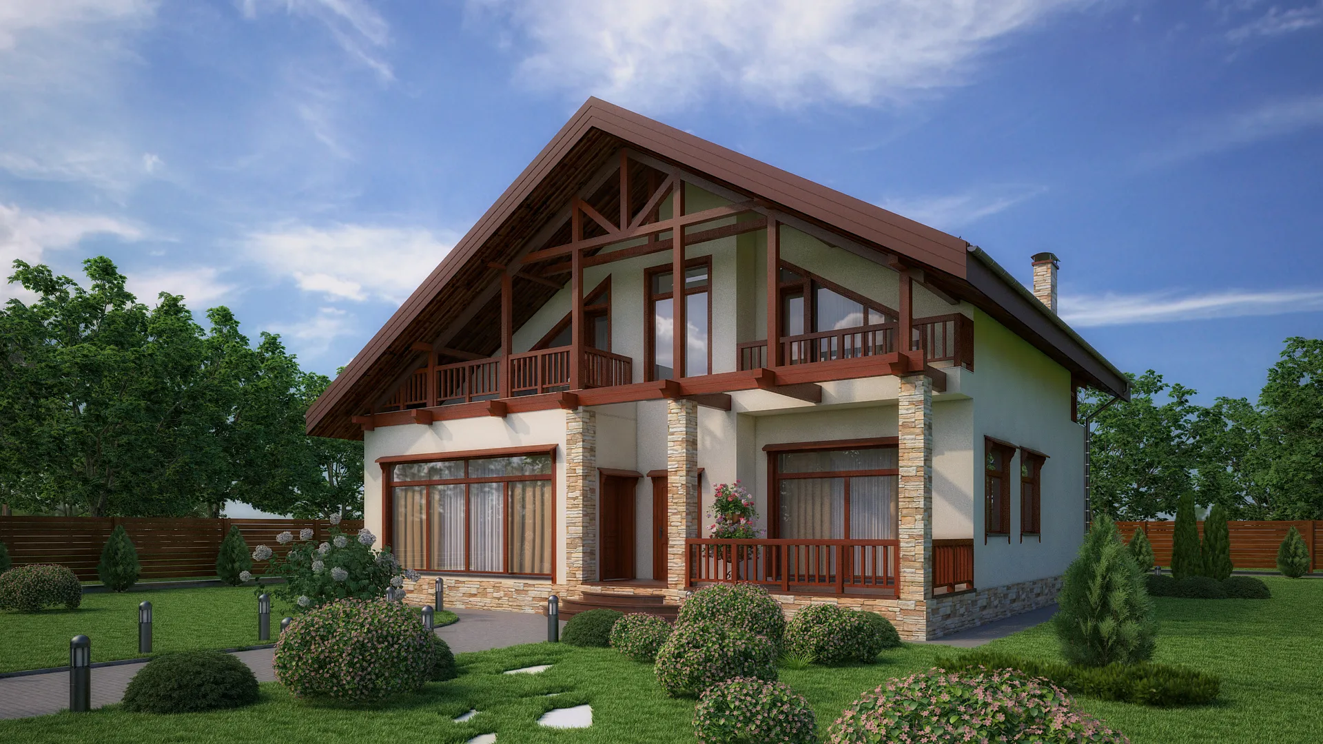 Дом по проекту «ЗС 172-17» - Золотое Сечение