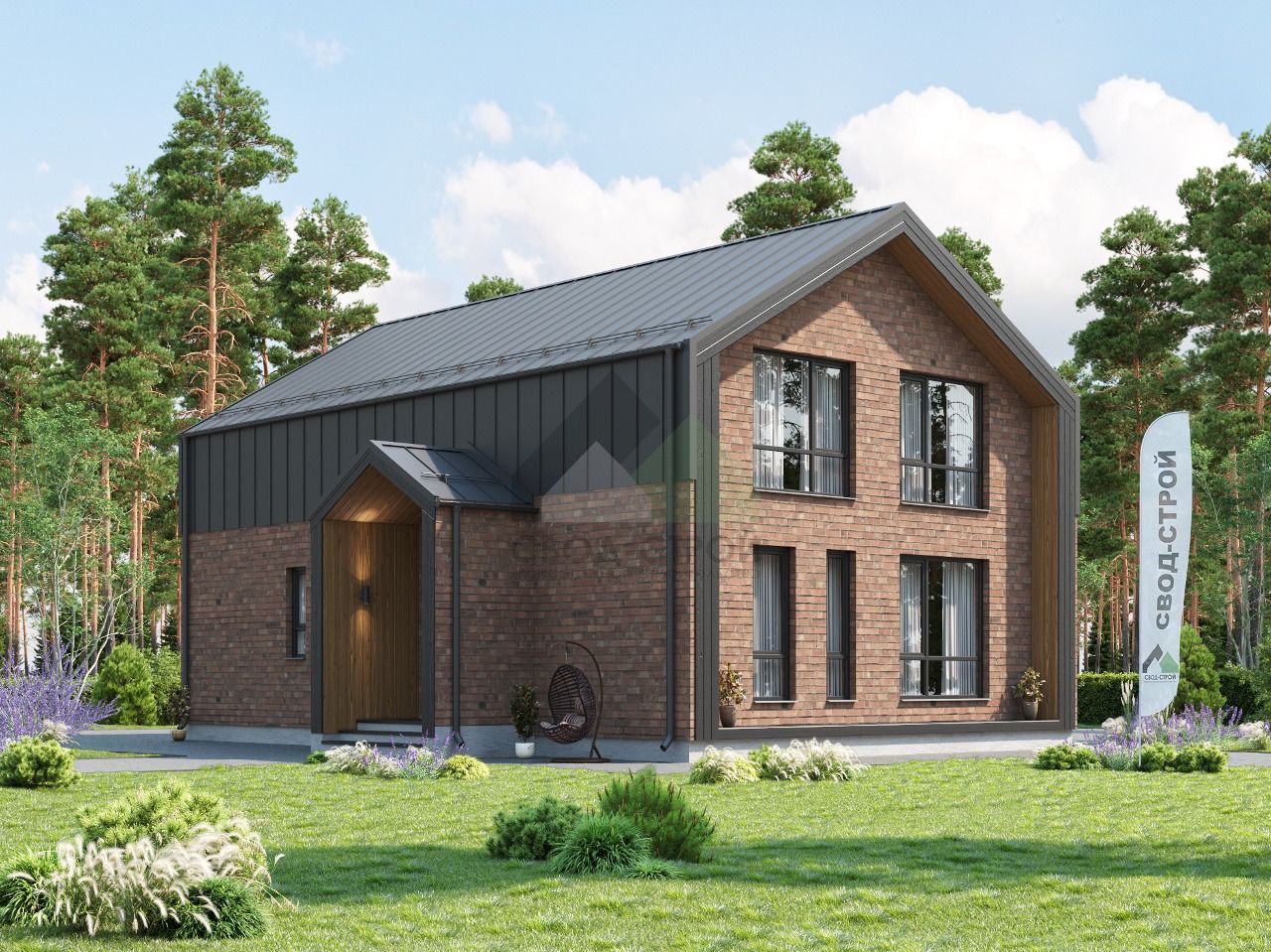 Каркасный дом С-221 КР «Шервуд»