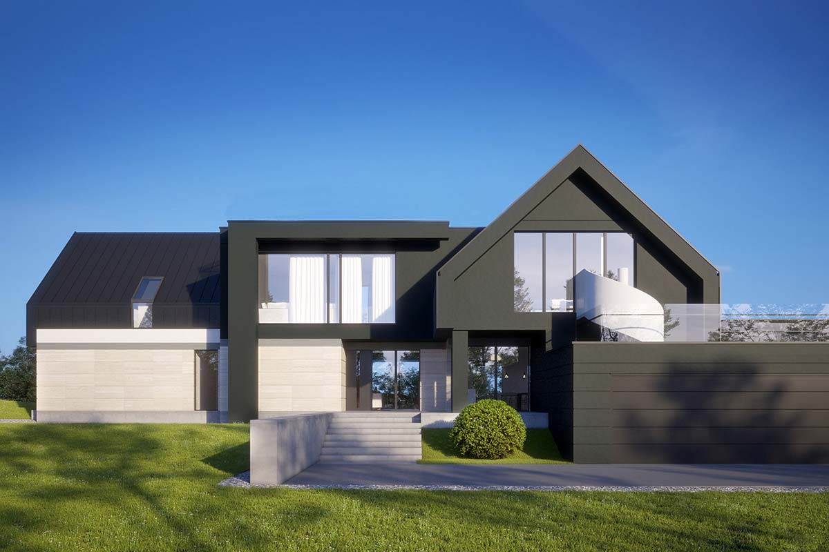 Современный дом в стиле Барн Хаус «Вилар»