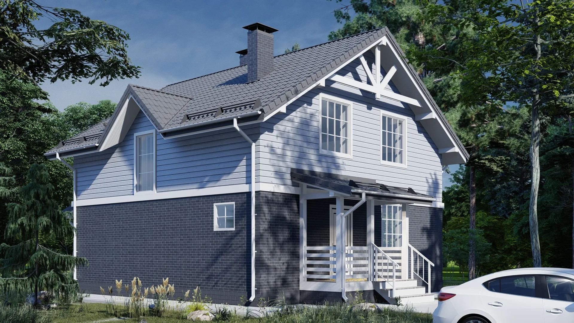 Дом по проекту «ЗС 65-14» - Золотое Сечение