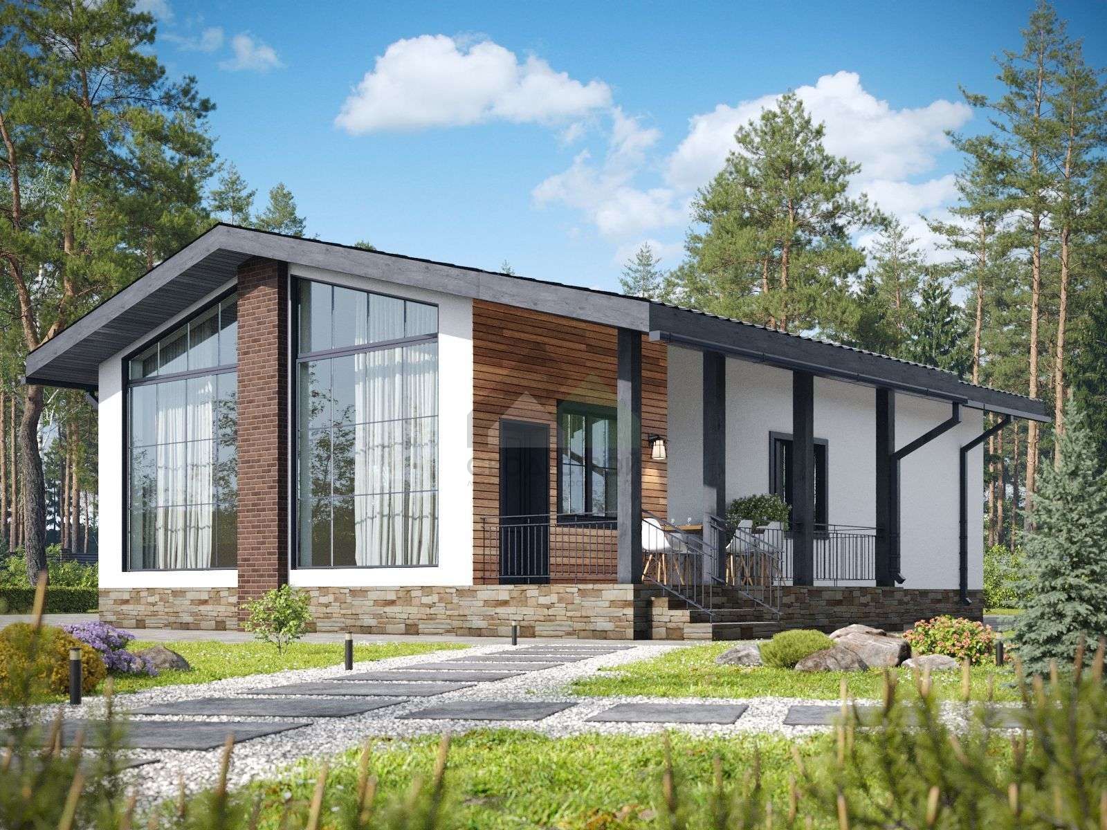 Дом из керамических блоков С-135 КЕ «Афродита»