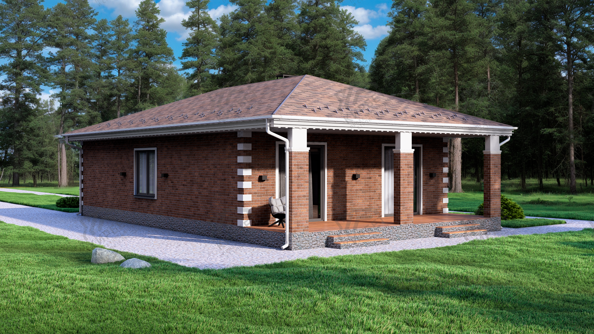 Проект дома из газоблоков 16х10 ГББ-125: цена 6906000 руб.