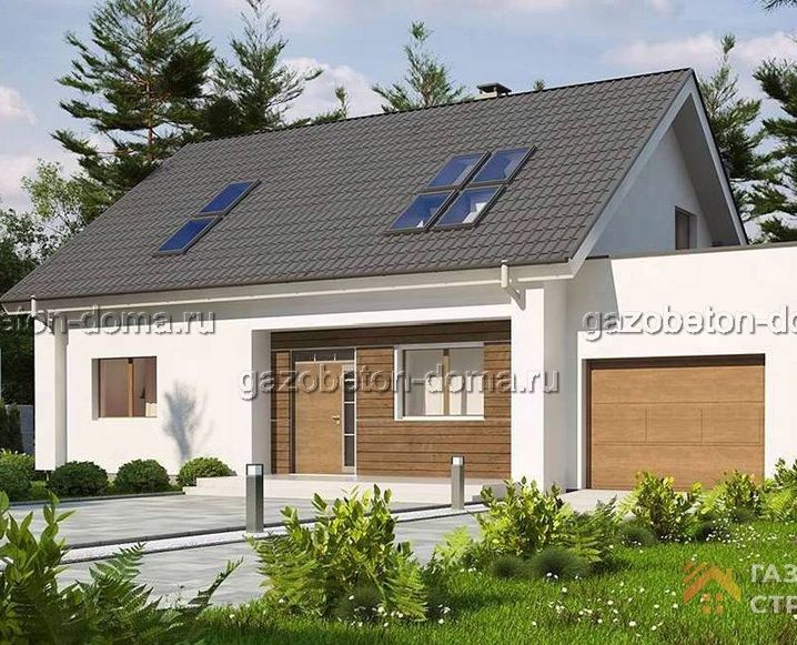 Дом из газобетона Проект ГБ-195