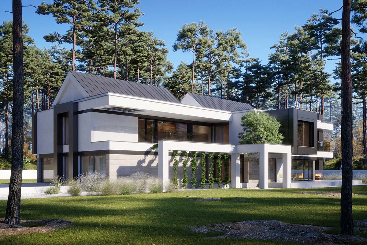 Двухэтажная резиденция в современном стиле «Тарп»