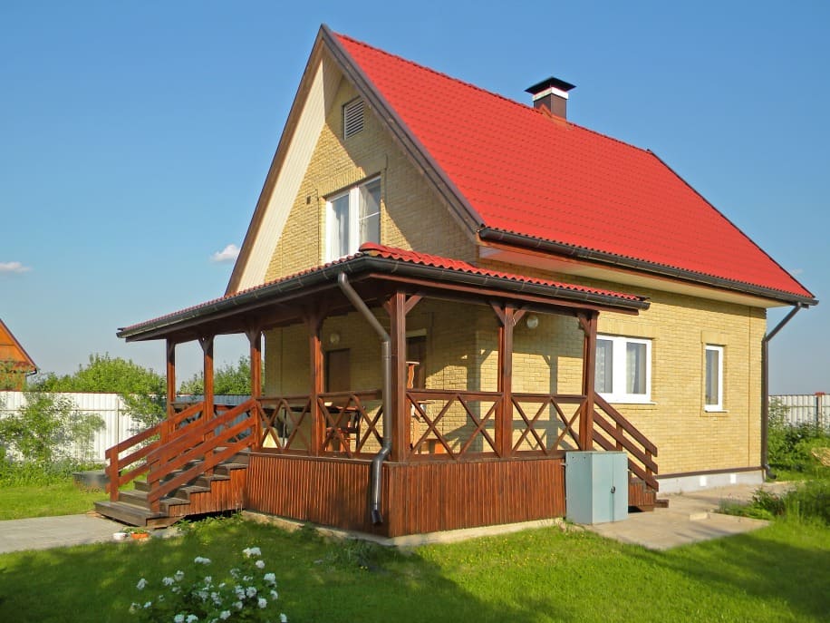 Проект каркасного дома с мансардой Звенигород XS под ключ от компании БАКО