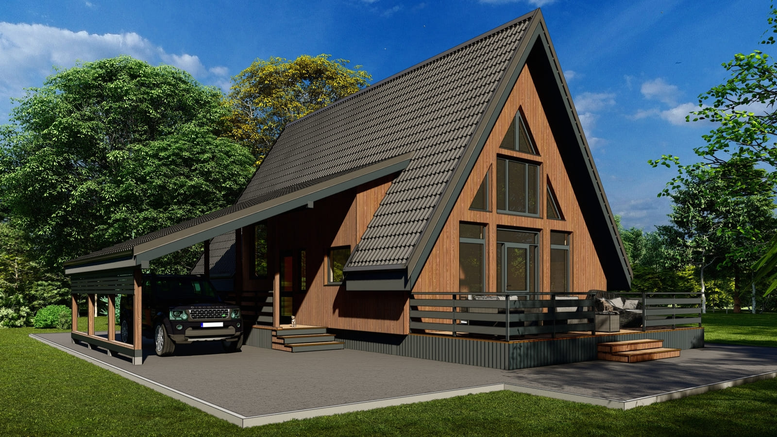 Каркасный дом «Пихта» | ЭкоТех