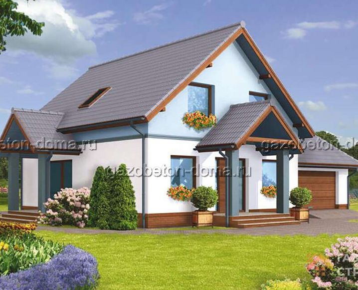 Дом из газобетона Проект ГБ-242