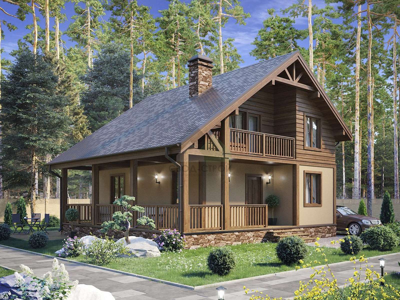 Каркасный дом С-171 КР «Гестия»