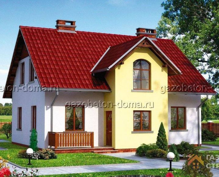 Дом из газобетона Проект ГБ-228