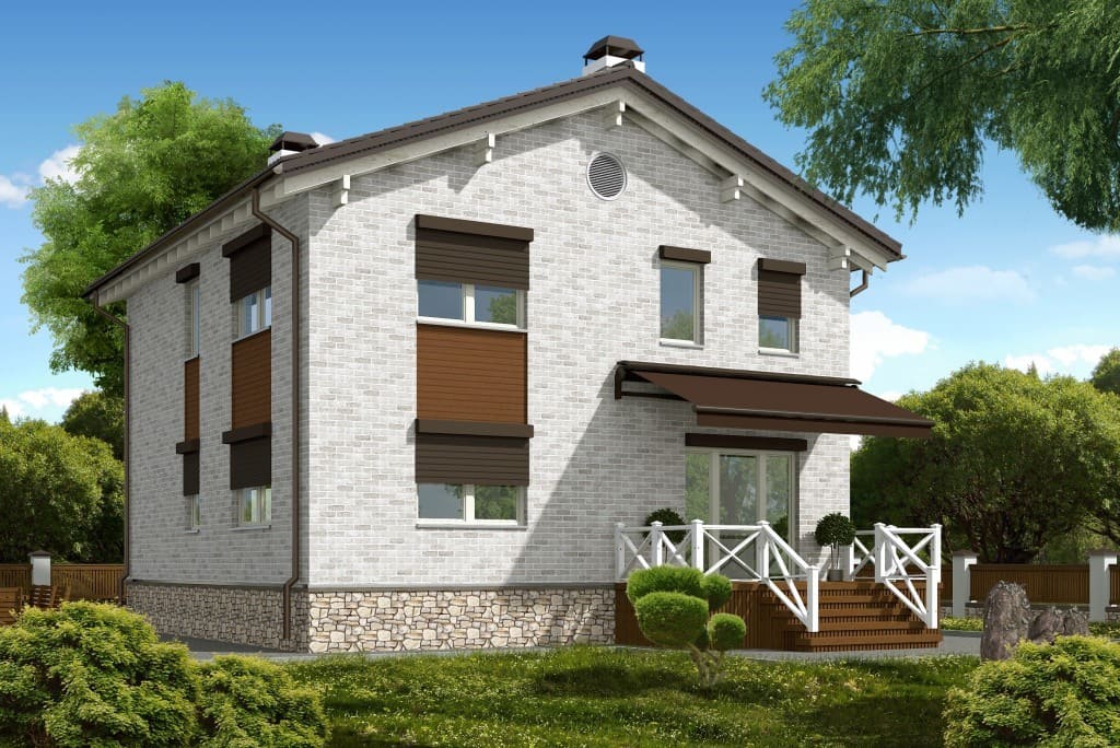 Проекты домов из газобетона Вилла S под ключ