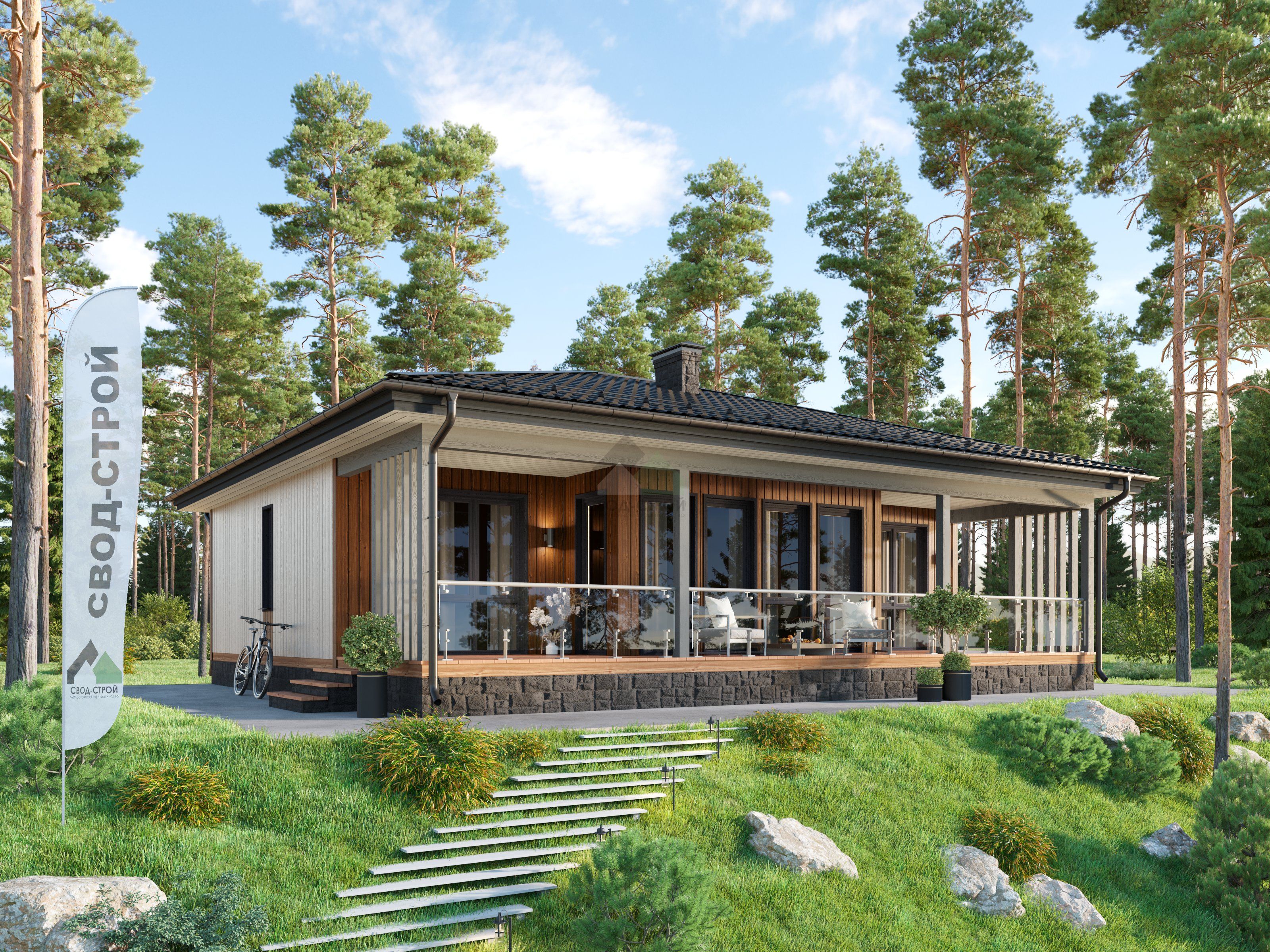 Каркасный дом С-129 КР «Суоми»