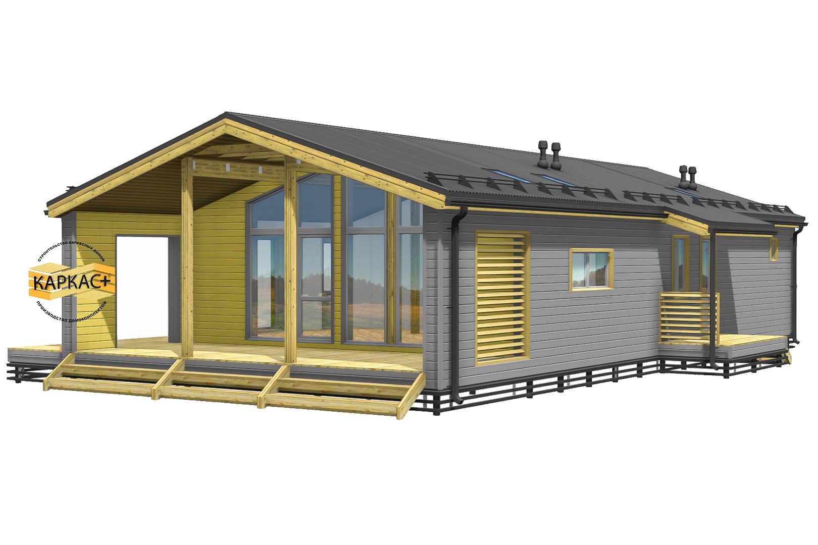 Проект каркасного дома КП-97