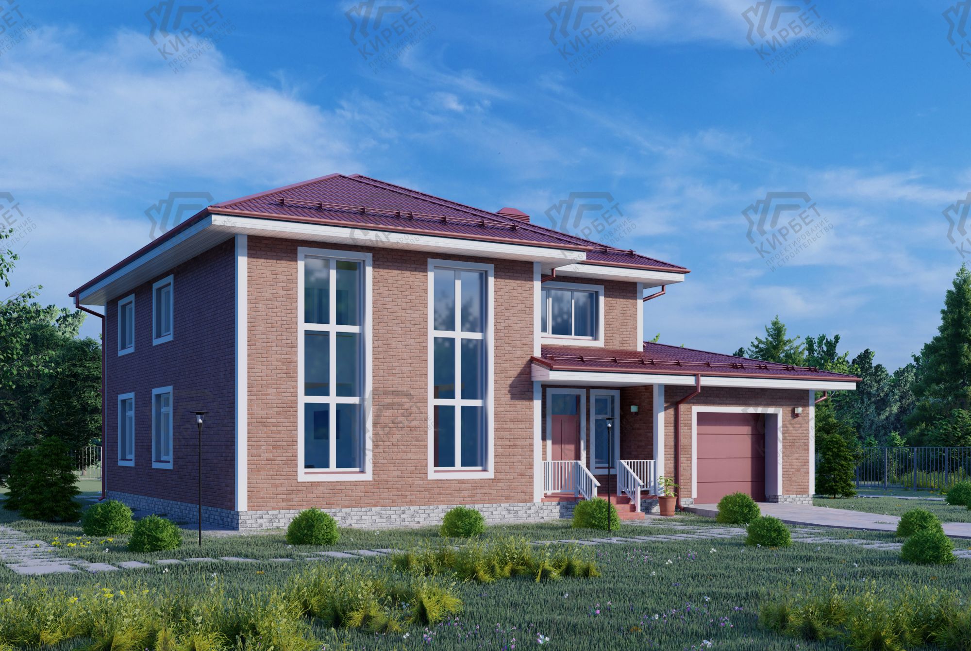 Проект дома из газоблоков 17х16 ГББ-307: цена 11223000 руб.