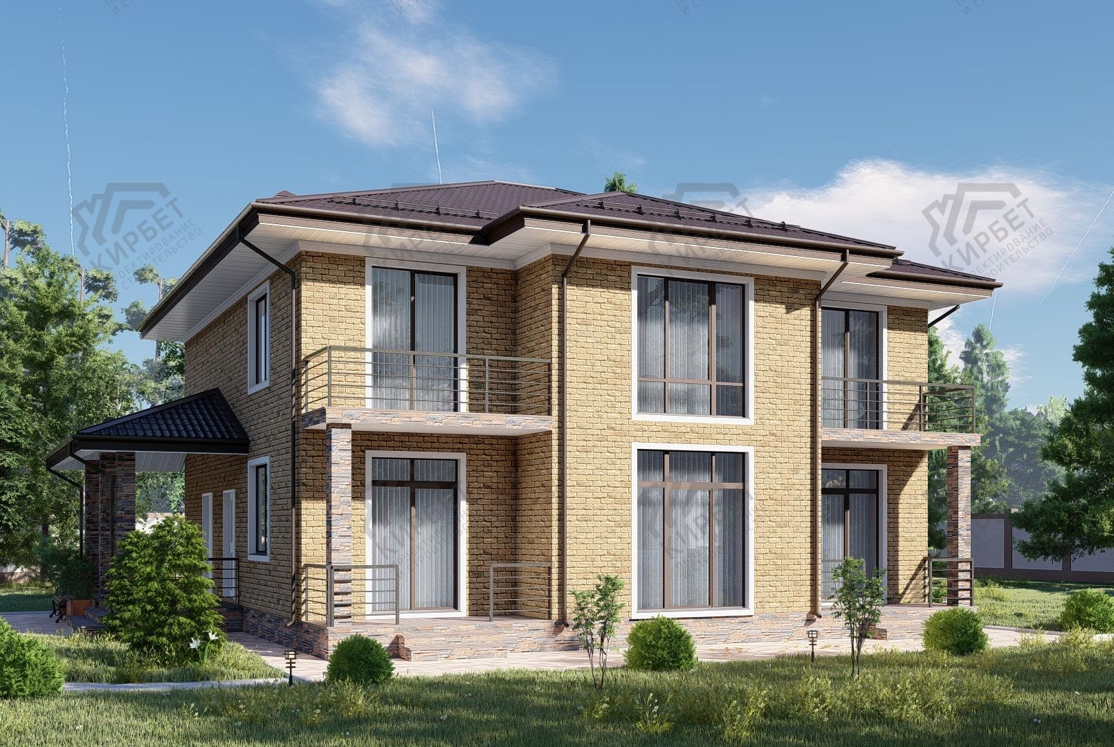 Проект дома из керамоблоков 13х15 ТКБ-270: цена 9816000 руб.