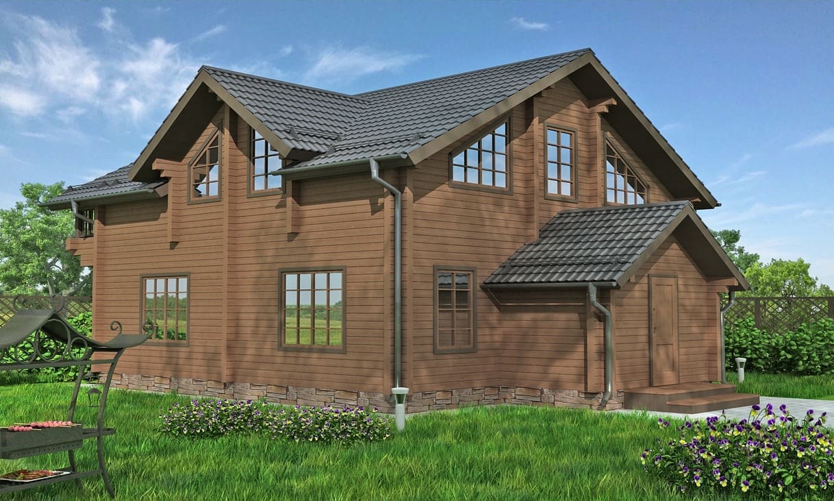 Двухэтажный дом 4 спальни №355