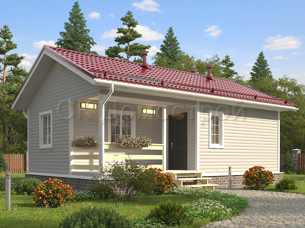 Дом «Максимов» 6х9 м