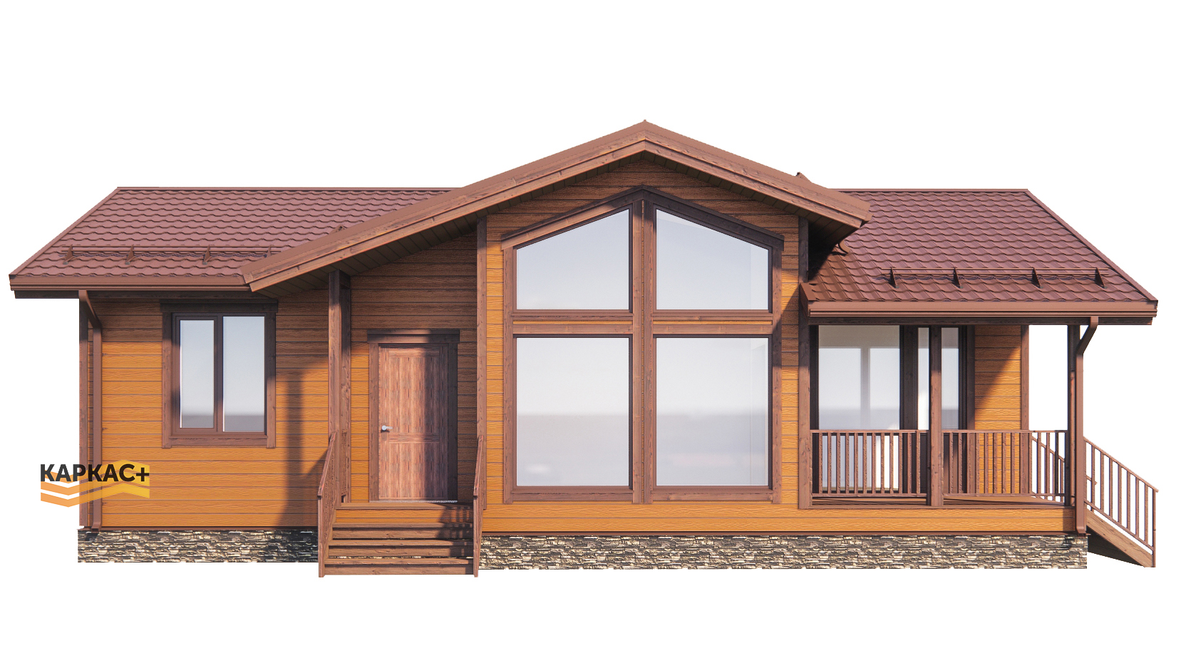 Проект каркасного дома КП-107